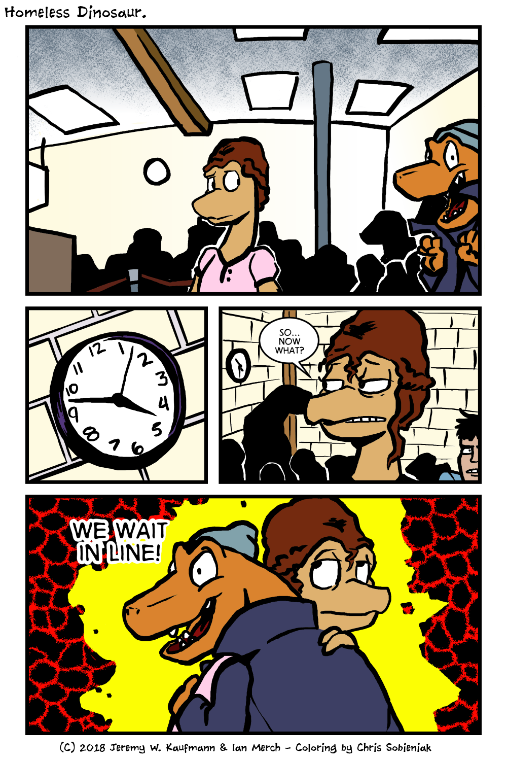 Why isn't anyone at this dumb DMV commenting on her mega rad wig?